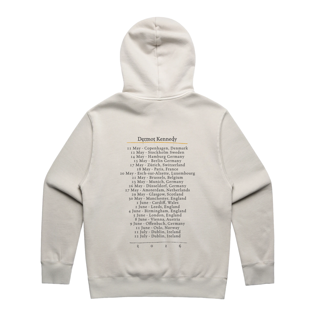 Dermot Kennedy - Weight Woods Faded Bone Pullover Hoodie