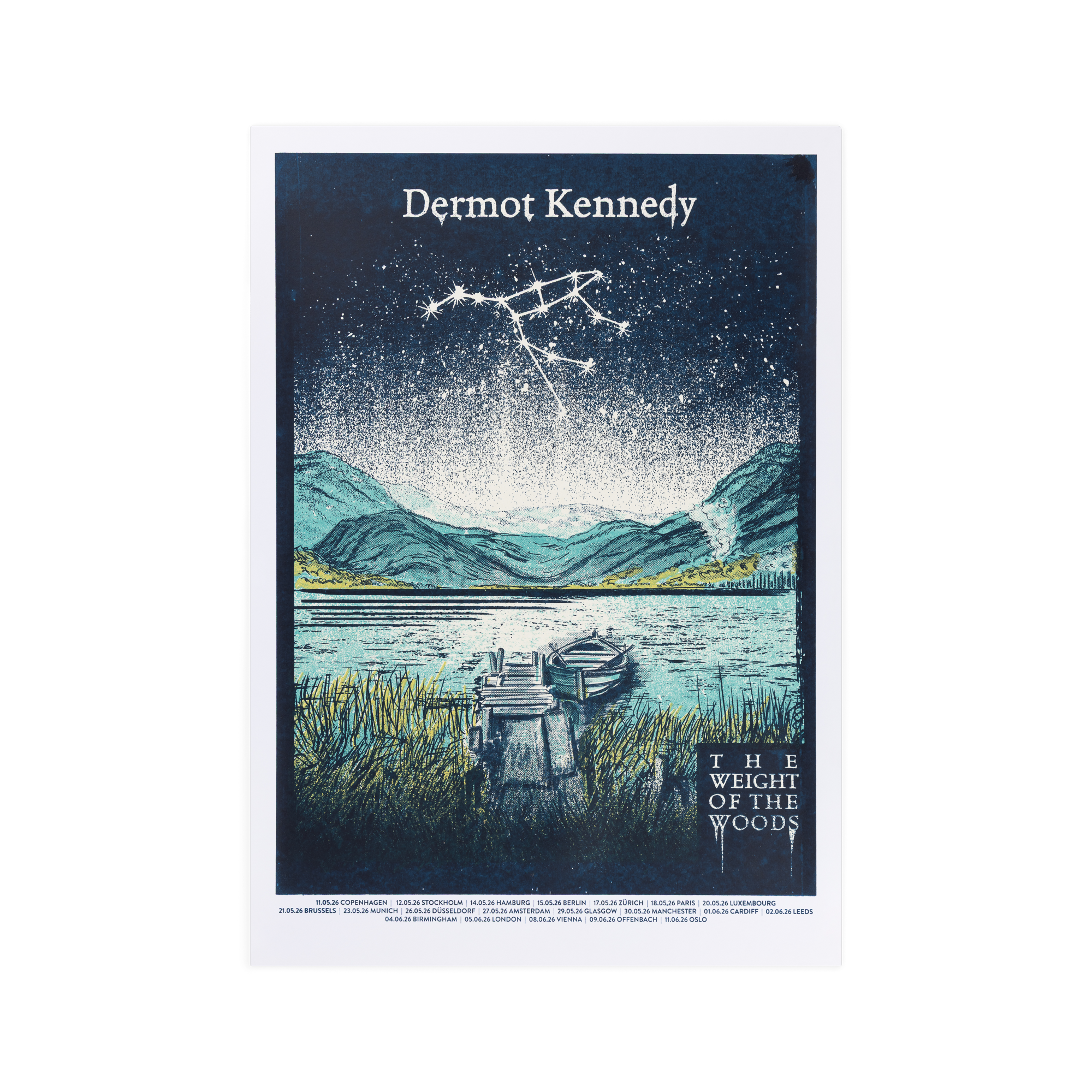 Dermot Kennedy - The Weight of the Woods Tour Poster