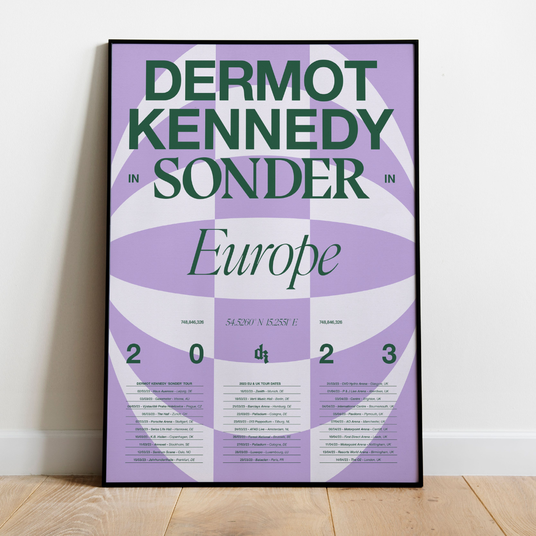 Dermot Kennedy - Sonder Tour: EU/UK Edition Screenprint