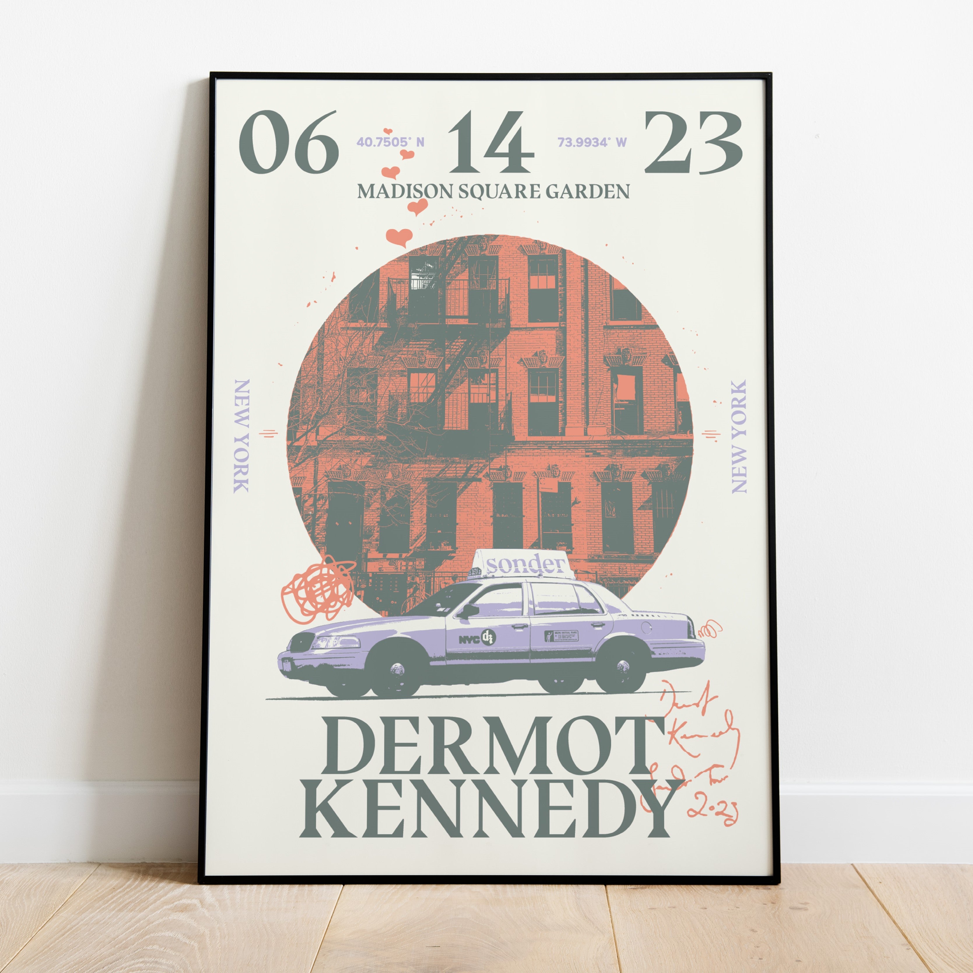 Dermot Kennedy - Sonder Tour: New York [Madison Square Garden] Screen Print