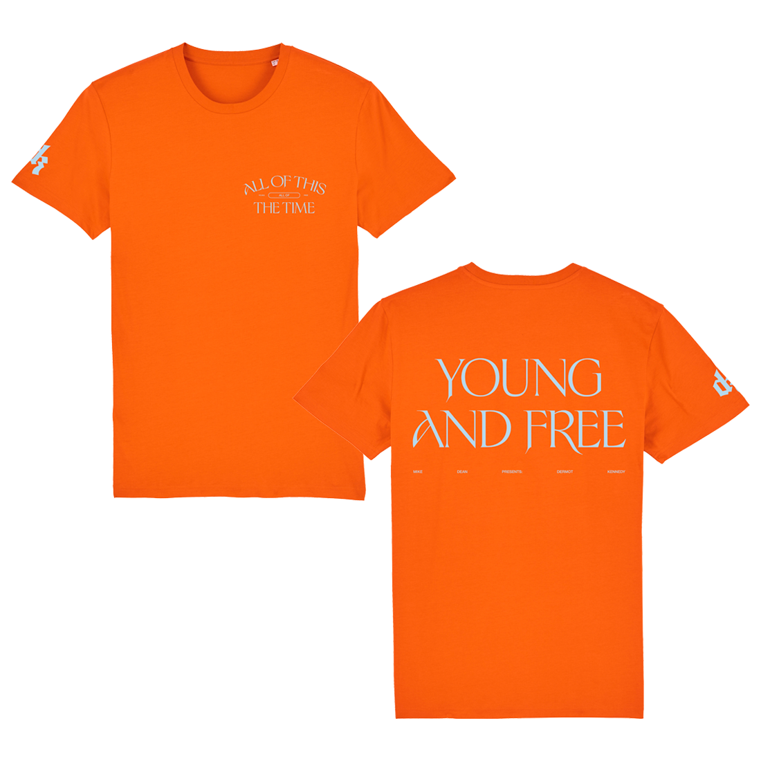 Young & Free: Bright Orange Tee